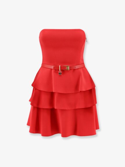 Elisabetta Franchi Mini Dress With Bustier Detail