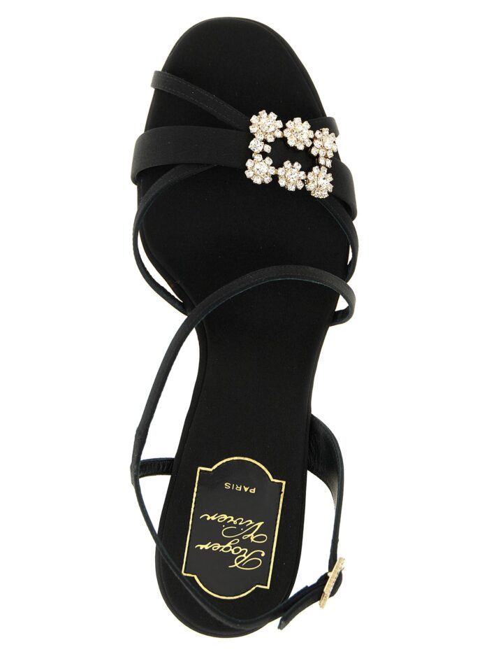 ROGER VIVIER 'Mini Flower Strass' Sandals