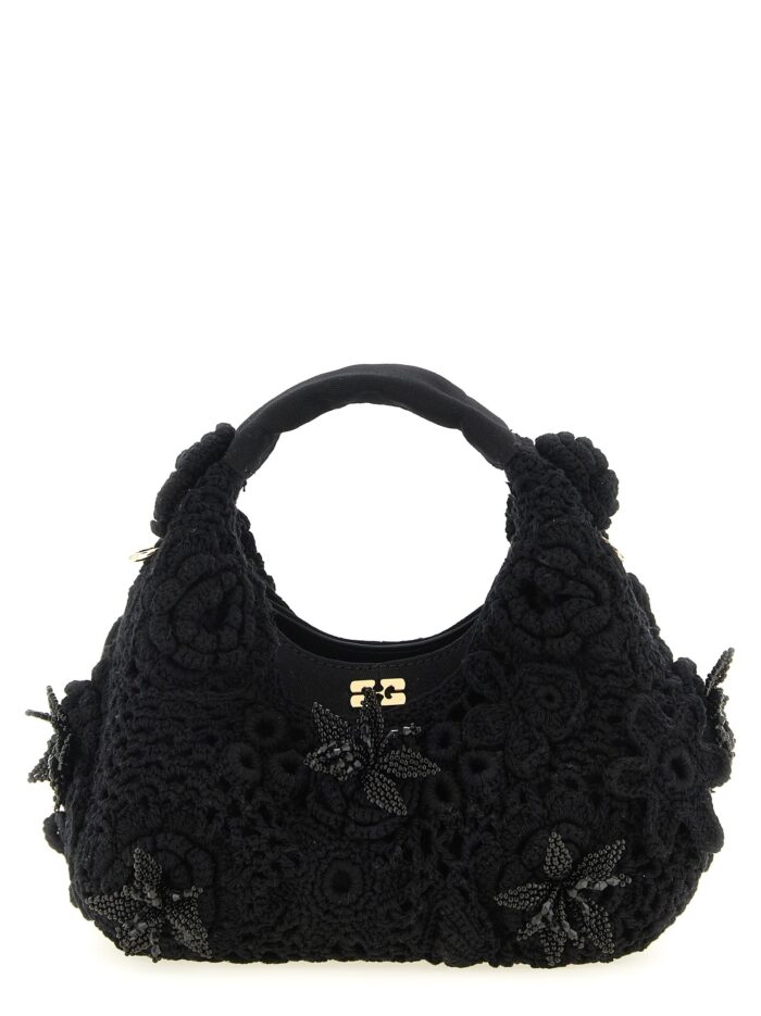 ganni 'mini hobo crochet' handbag GANNI 'Mini Hobo Crochet' Handbag