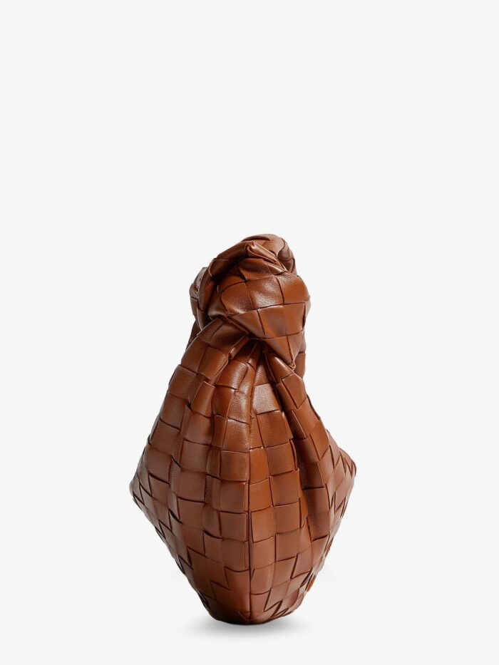 Bottega Veneta Mini Jodie Leather Handbag With Intrecciato Motif