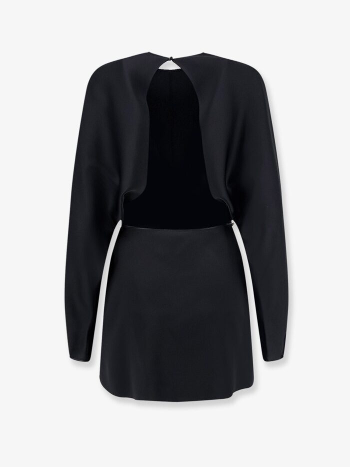 Saint Laurent Mini Lenght Dress With Gold Metal Detail
