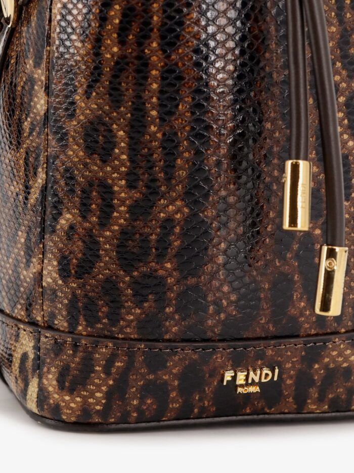 Mini Mon Tresor Bucket Bag With Fendi Leo Motif