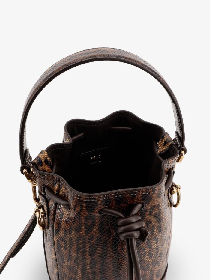 Mini Mon Tresor Bucket Bag With Fendi Leo Motif