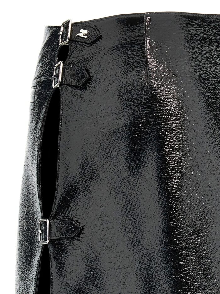 COURREGES 'Mini Multi Sangle Vinyl' Skirt