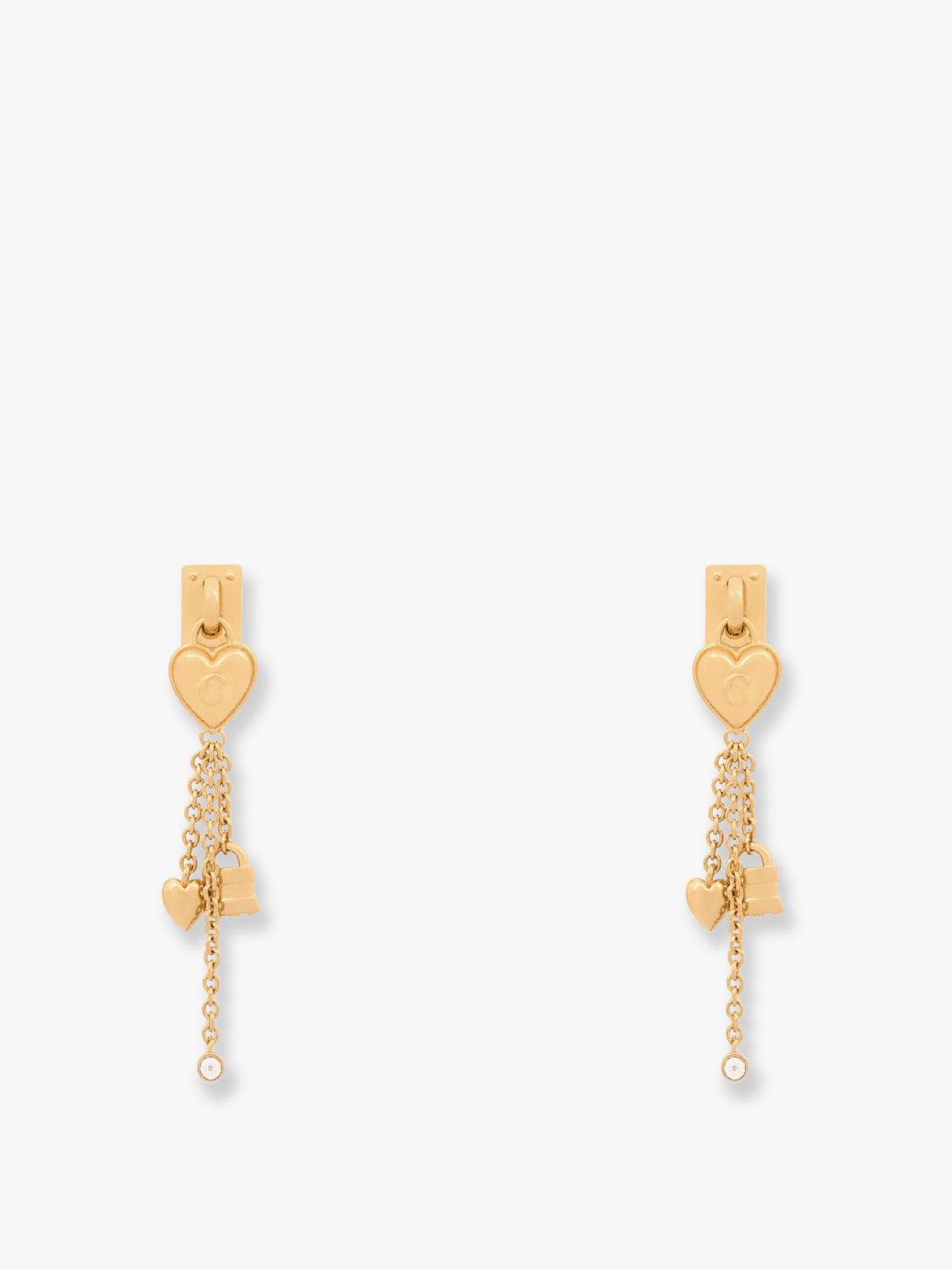 CHLOE' Mini Paddington Brass Earrings