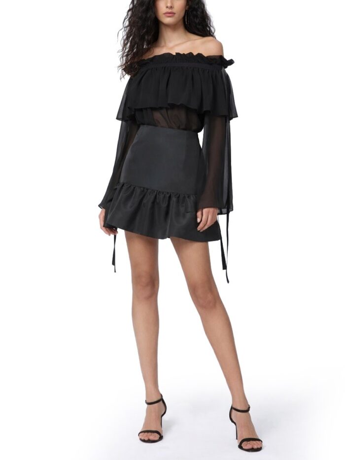 Nina Ricci Mini "peplum" Skirt