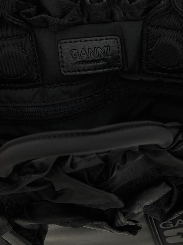 GANNI 'Mini Shopper Ruffle' Handbag