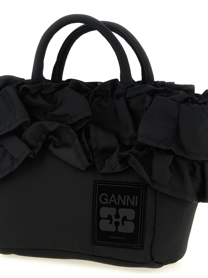 GANNI 'Mini Shopper Ruffle' Handbag