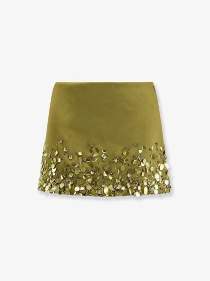 RETROFETE Mini Skirt With Sequins And Rhinestones