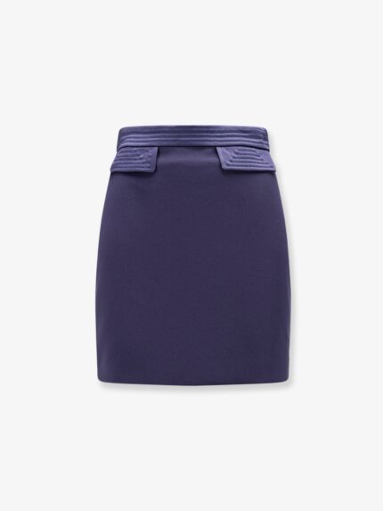 Elisabetta Franchi Mini Skirt With Stitched Profile