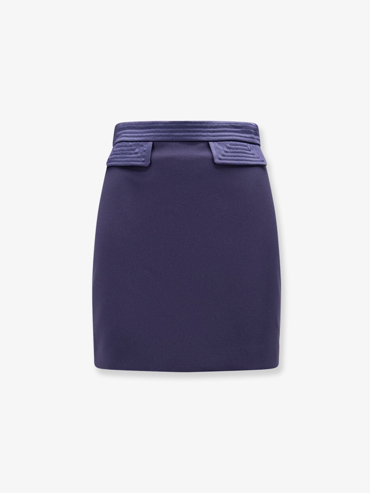 Elisabetta Franchi Mini Skirt With Stitched Profile