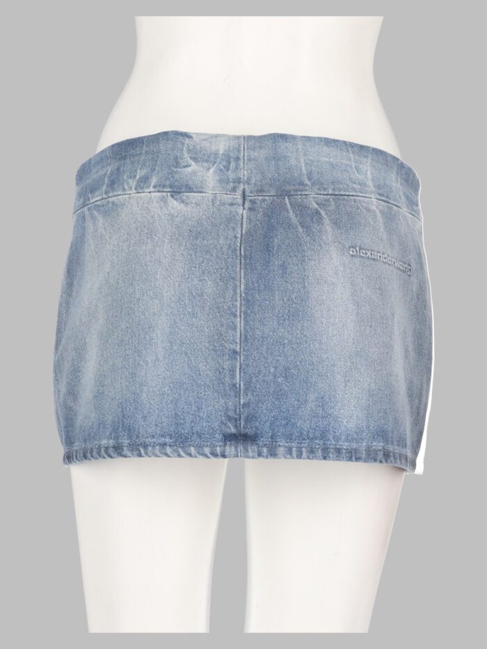 Alexander Wang Minigonna In Denim Lucido