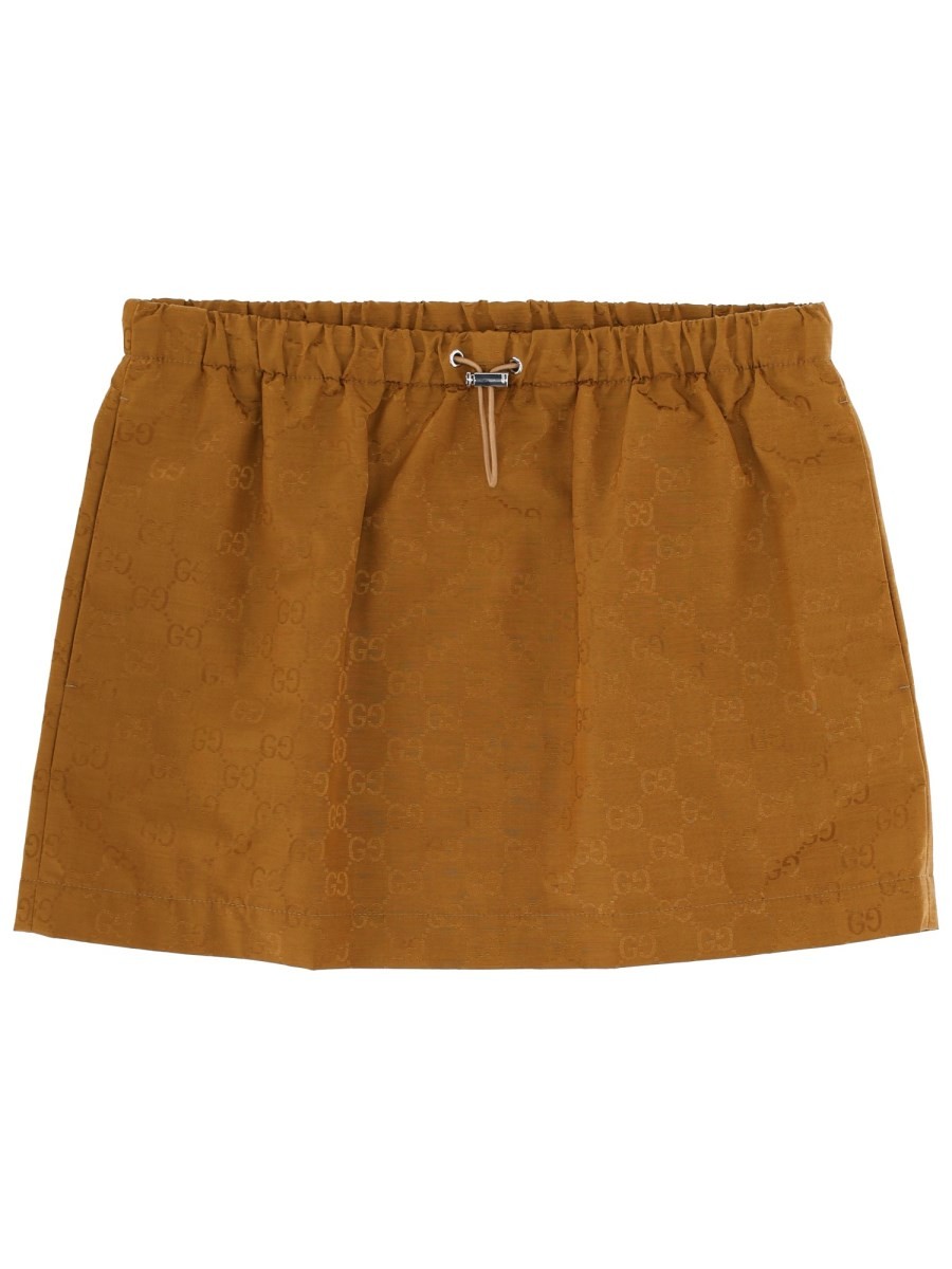 Gucci MINISKIRT WITH "GG" TEXTURE