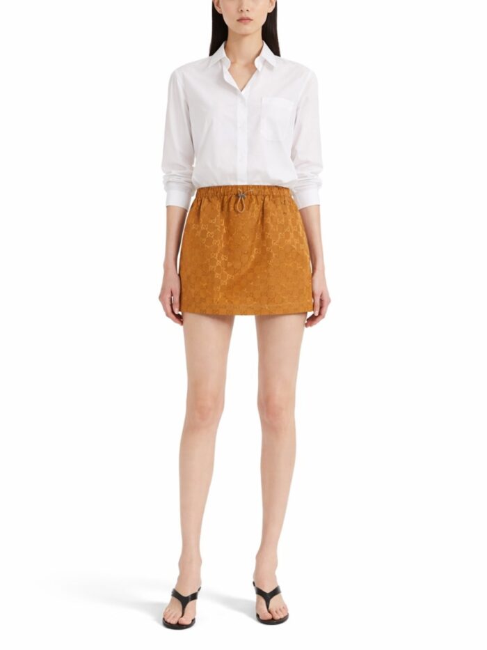 Gucci MINISKIRT WITH "GG" TEXTURE
