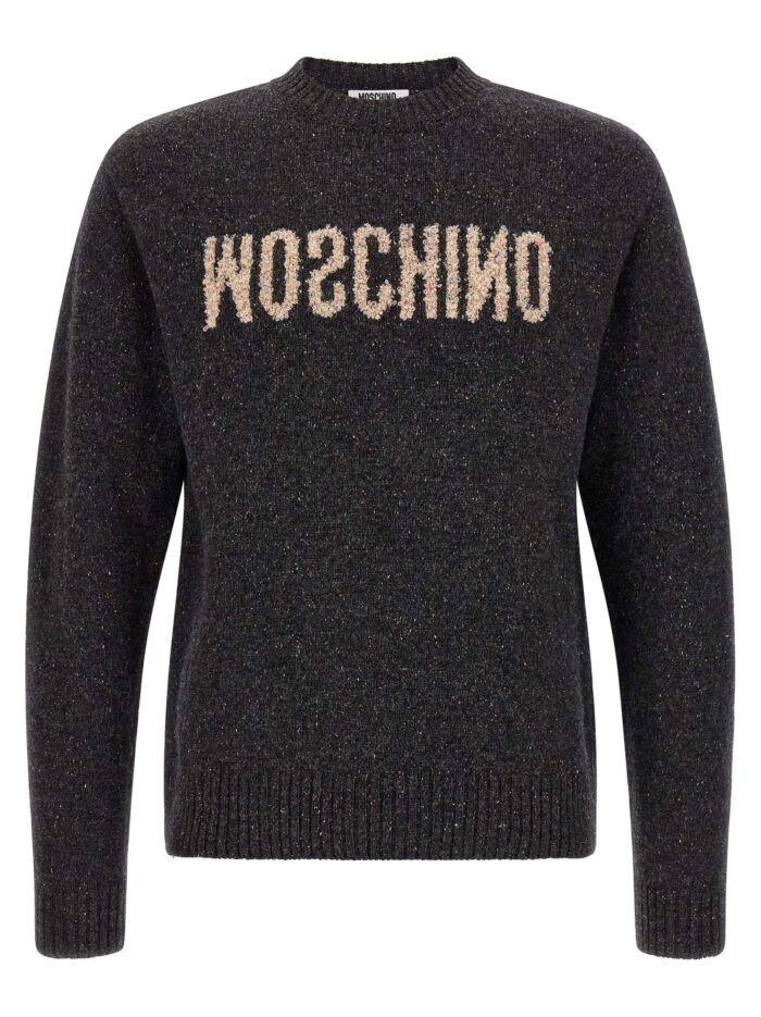 moschino mirrored logo sweater Moschino Mirrored Logo Sweater