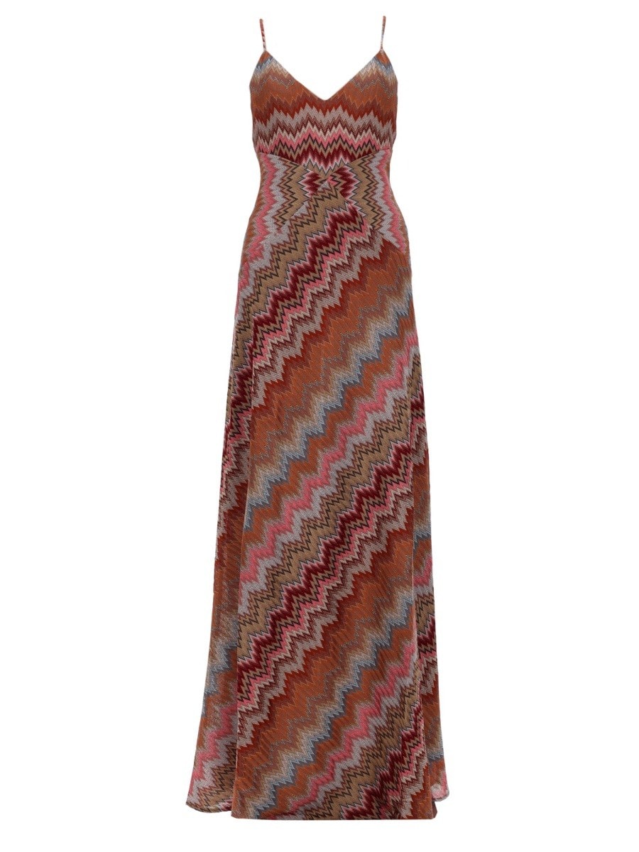 Missoni ABITO LUNGO CON SCOLLO A V