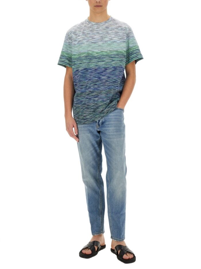 Missoni DEGRADÉ FLAMED COTTON T-SHIRT