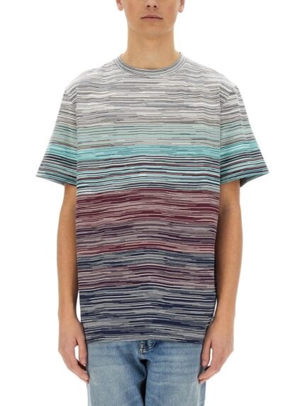 Missoni DEGRADÉ FLAMED COTTON T-SHIRT