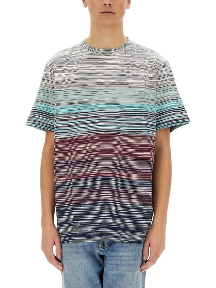 Missoni DEGRADÉ FLAMED COTTON T-SHIRT
