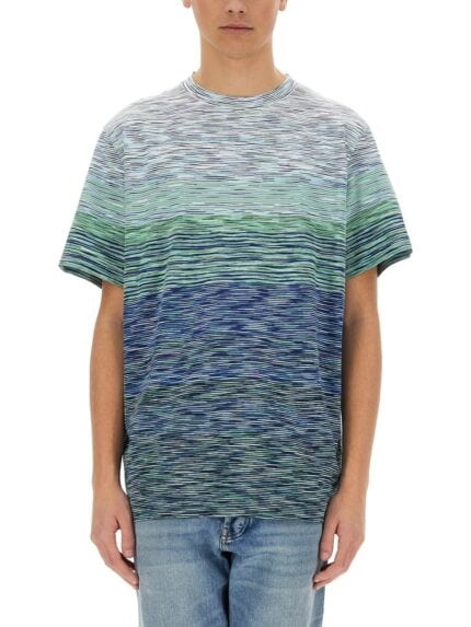 Missoni DEGRADÉ FLAMED COTTON T-SHIRT