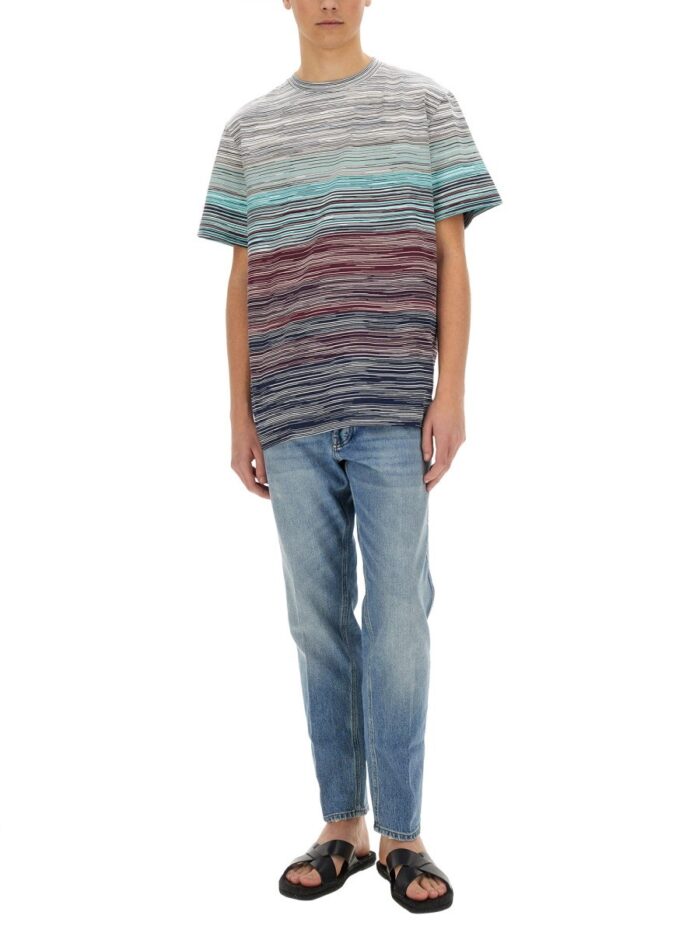 Missoni DEGRADÉ FLAMED COTTON T-SHIRT