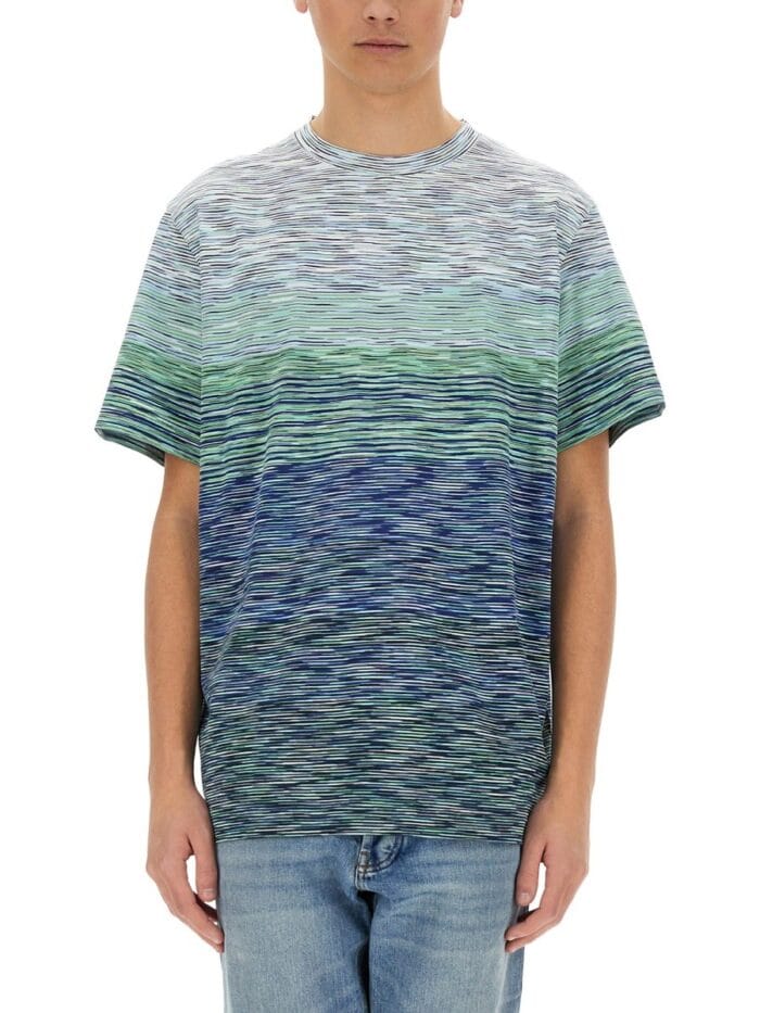Missoni DEGRADÉ FLAMED COTTON T-SHIRT