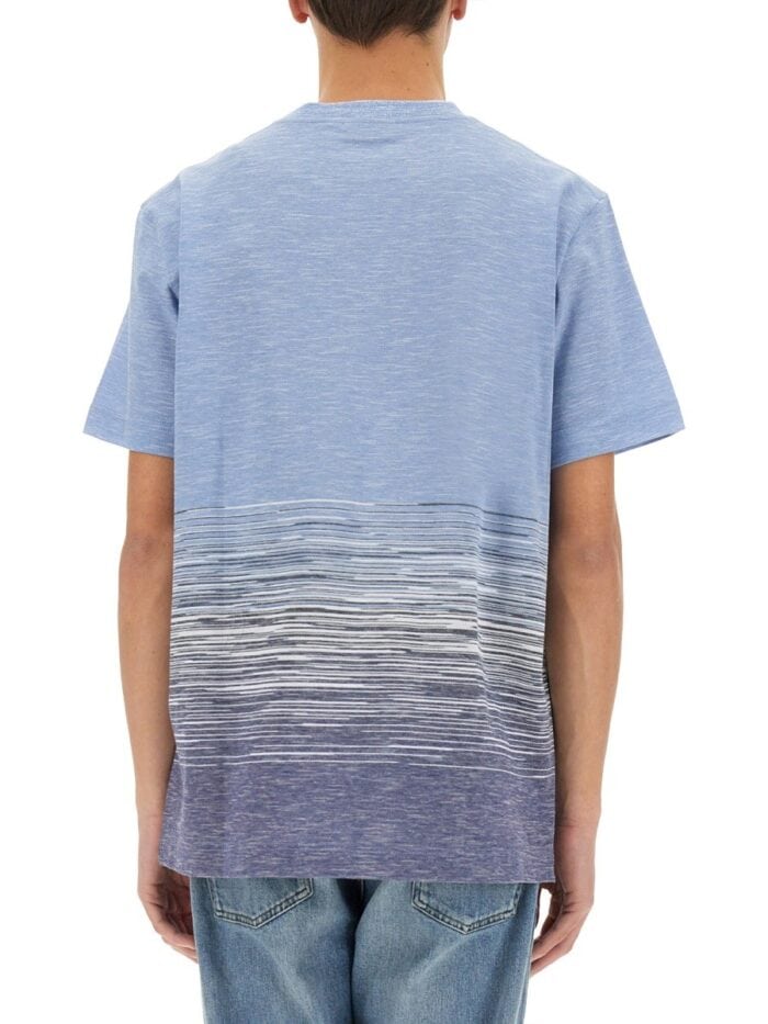 Missoni FLAMED COTTON AND LINEN T-SHIRT