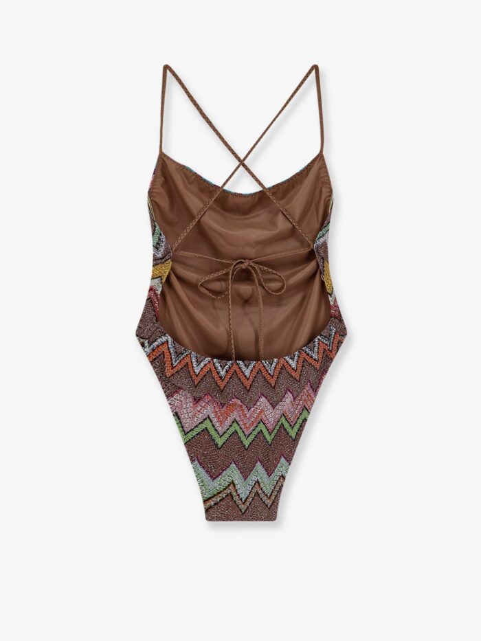 Missoni Laminated Viscose One-piece Swimsuit