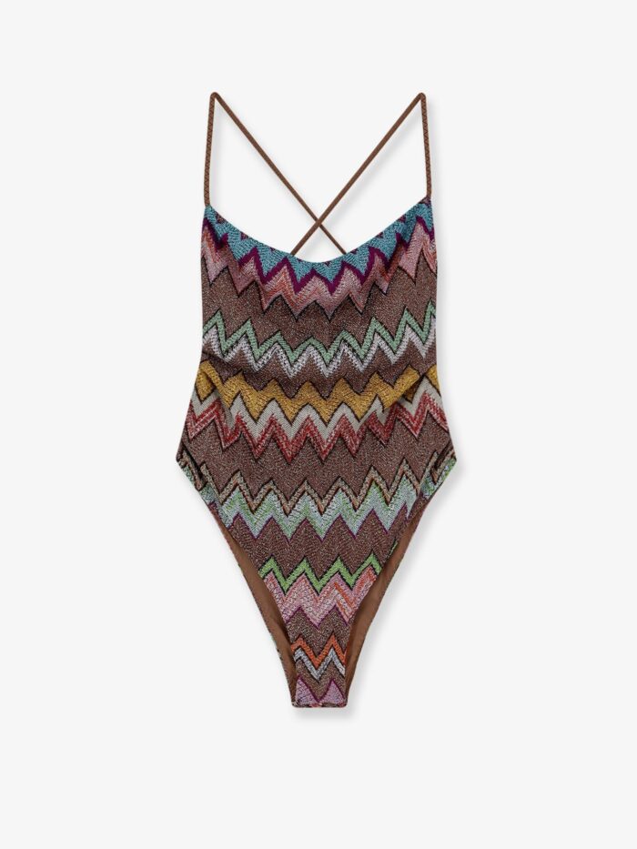 Missoni Laminated Viscose One-piece Swimsuit