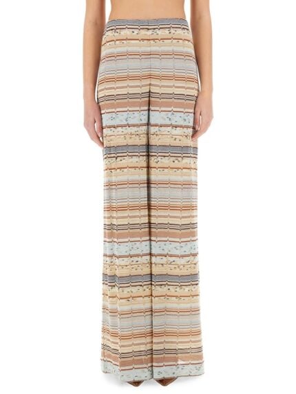 Missoni LEGGINGS WITH ZIG ZAG LAMÉ FRINGE