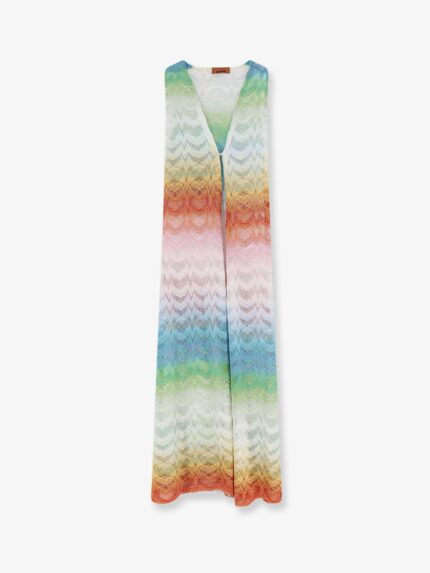 Missoni Long Cover Up Viscose And Metallic Fiber Dress
