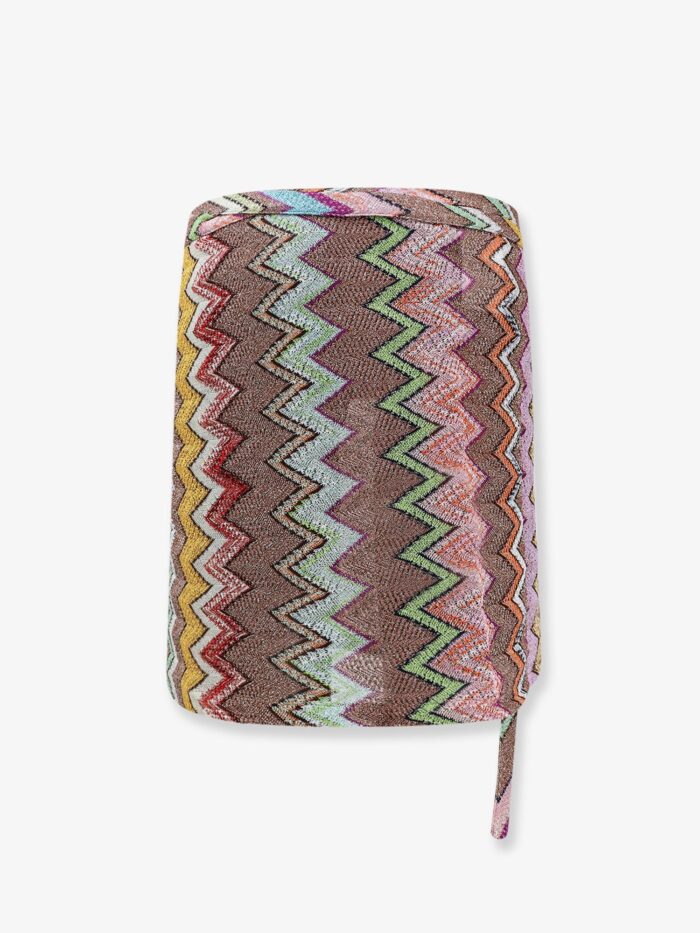 Missoni Lurex Skirt With Iconic Multicolor Motif