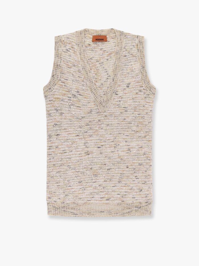 Missoni Multicolor Viscose Blend Top With Sequins