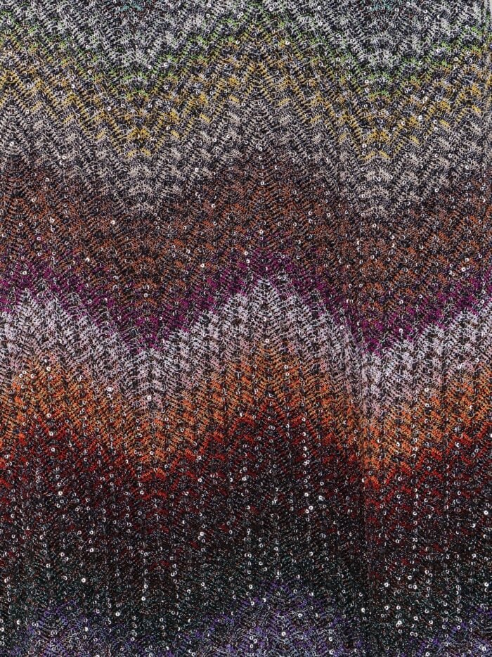 Missoni Short Knitted Dress With All-over Sequins