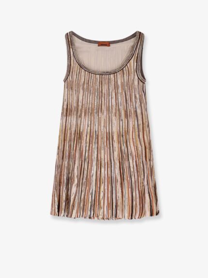 Missoni Short Viscose Blend Dress With All-over Sequins