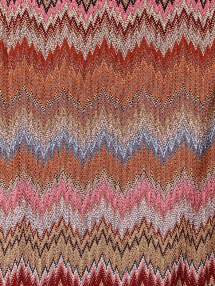 Missoni Short Viscose Dress With Chevron Pattern
