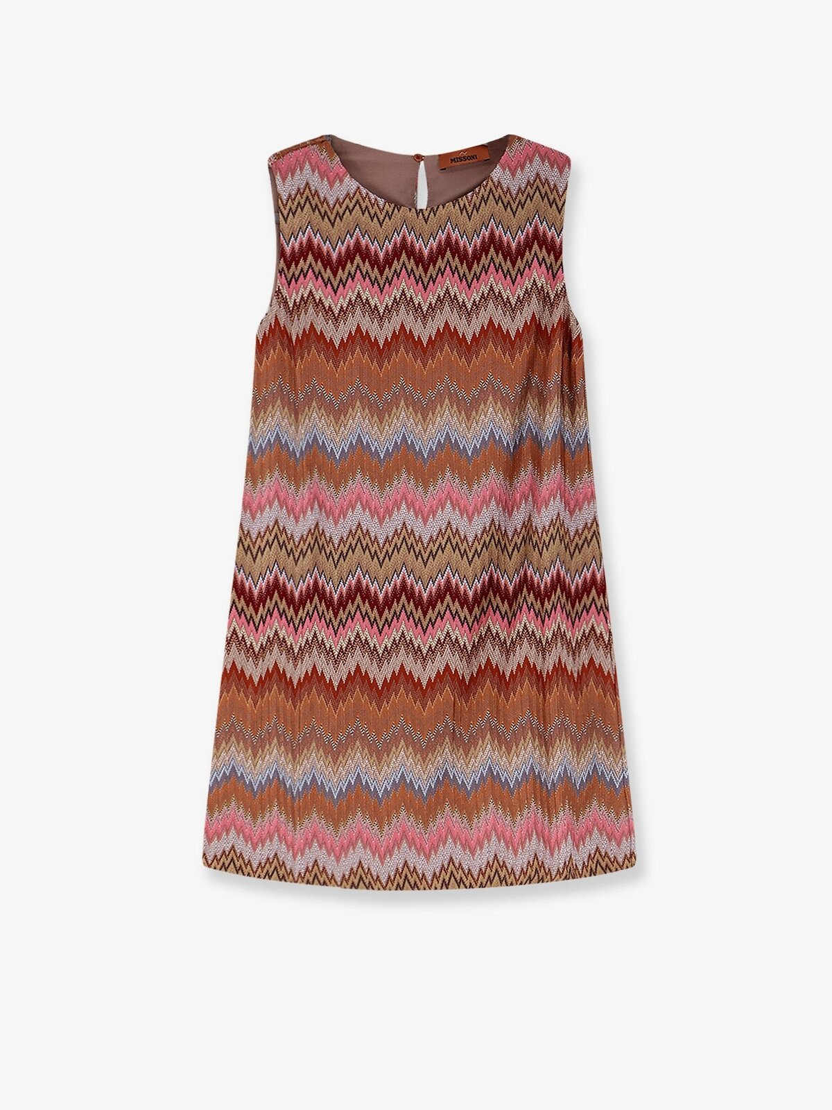 Missoni Short Viscose Dress With Chevron Pattern