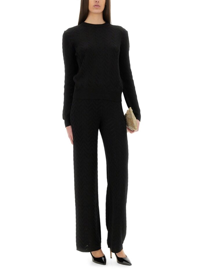 Missoni STRAIGHT PANTS CHEVRON PATTERN TONE ON TONE