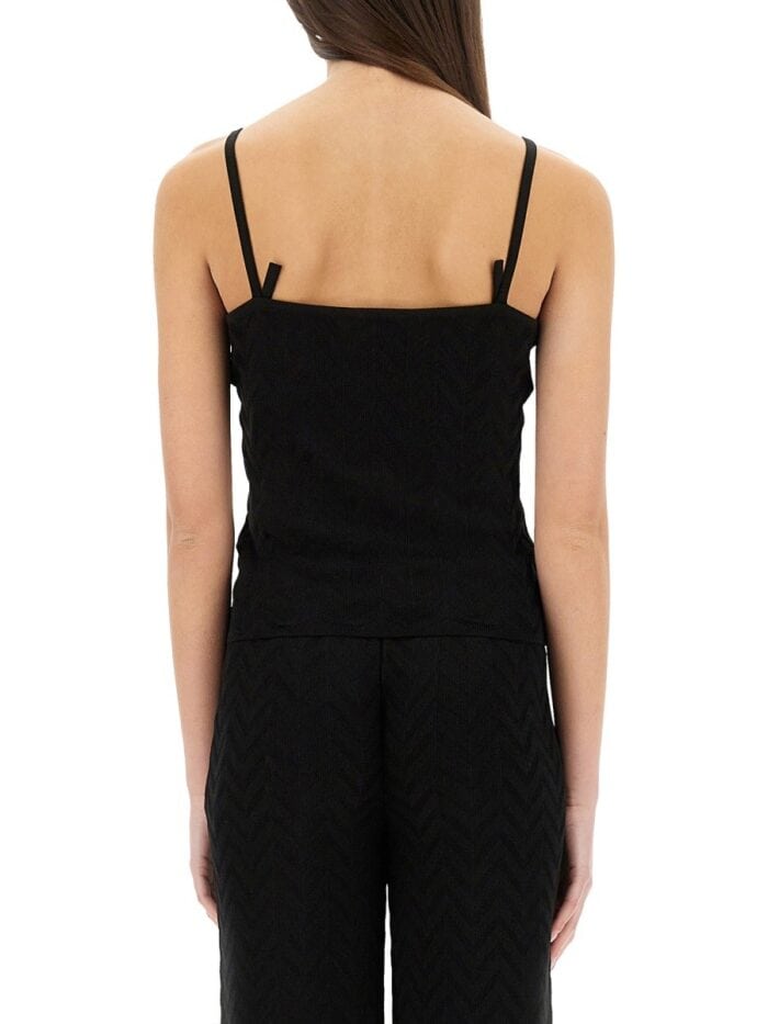 Missoni TONE-ON-TONE CHEVRON PATTERN TOP