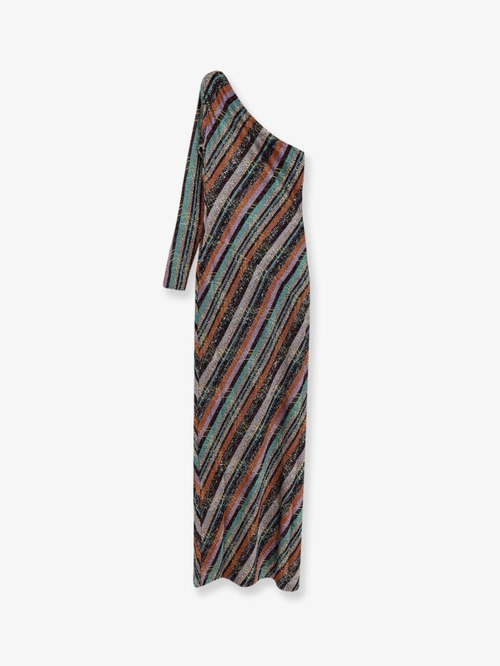 Missoni Viscose Blend Long Dress With Chevron Pattern