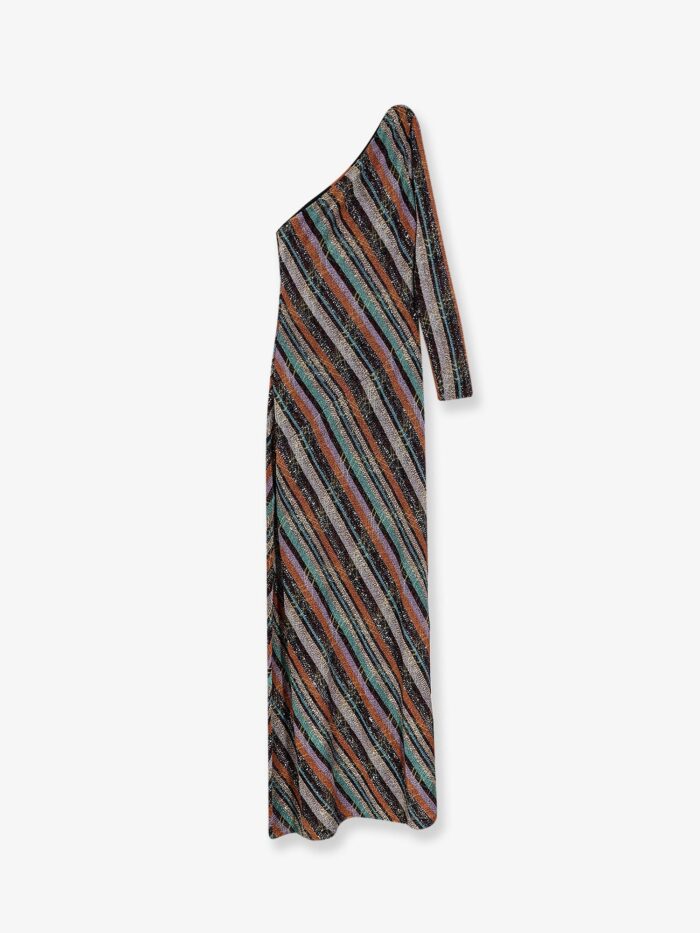 Missoni Viscose Blend Long Dress With Chevron Pattern