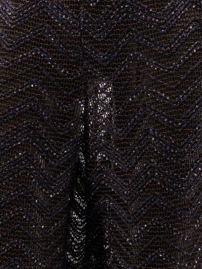 Missoni Viscose Blend Trousers With Chevron Pattern