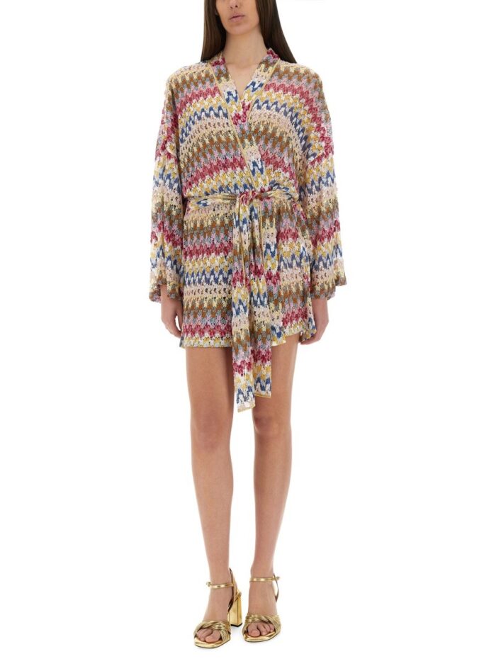 Missoni VISCOSE LAMÉ LACE KIMONO COVER-UP