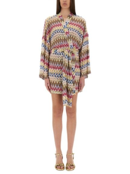 Missoni VISCOSE LAMÉ LACE KIMONO COVER-UP
