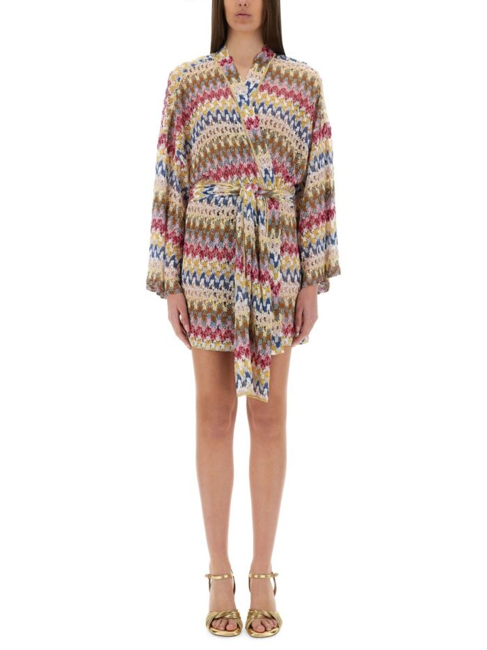 Missoni VISCOSE LAMÉ LACE KIMONO COVER-UP
