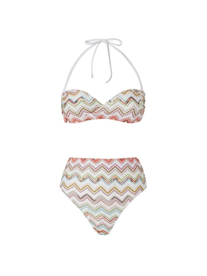 Missoni ZIG ZAG LAMÉ BIKINI SWIMSUIT