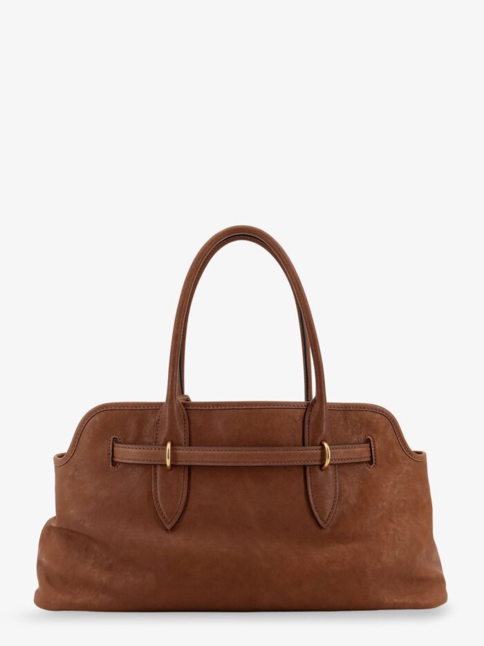 Miu Miu Adventure Leather Shoulder Bag With Lettering Logo