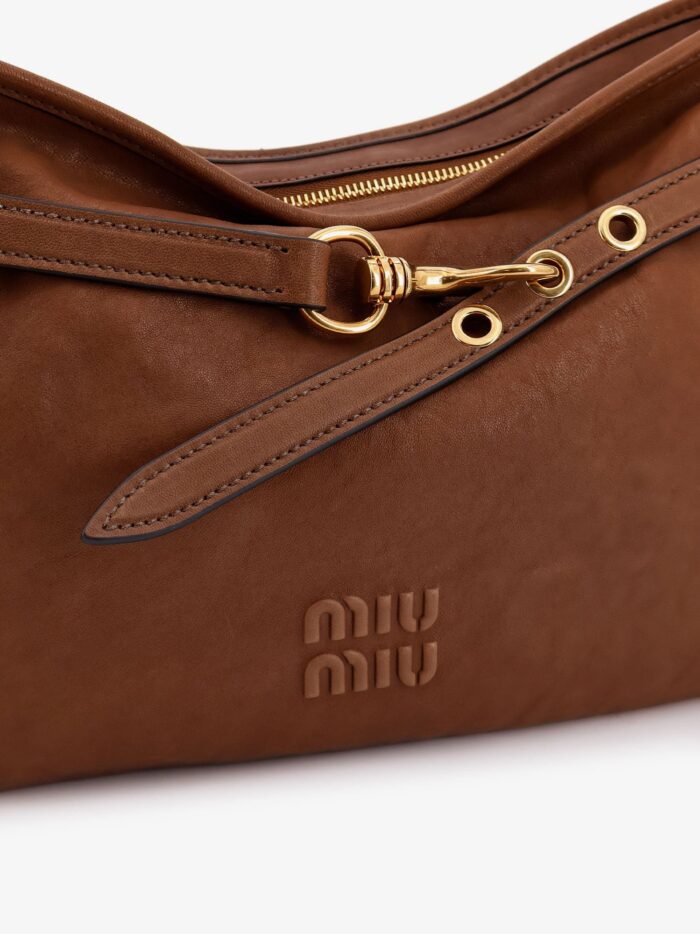 Miu Miu Aventure Leather Shoulder Bag