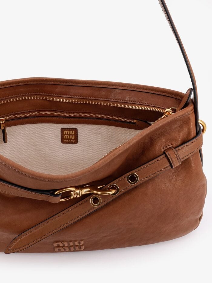 Miu Miu Aventure Leather Shoulder Bag