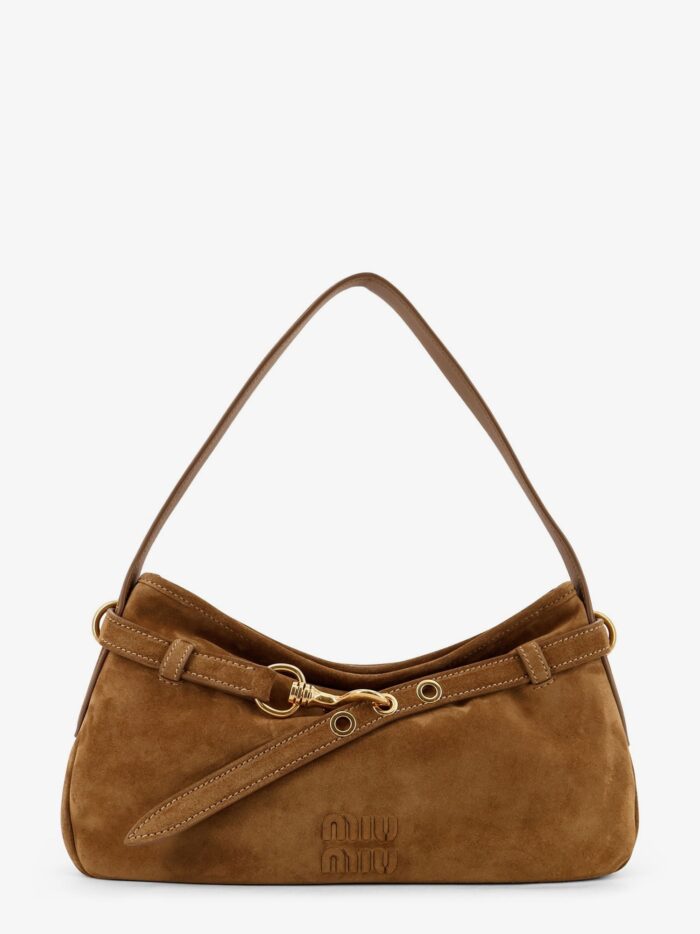 Miu Miu Aventure Suede Shoulder Bag